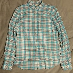 Jcrew flannel plaid button down shirt