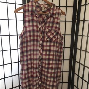Plaid tank dress