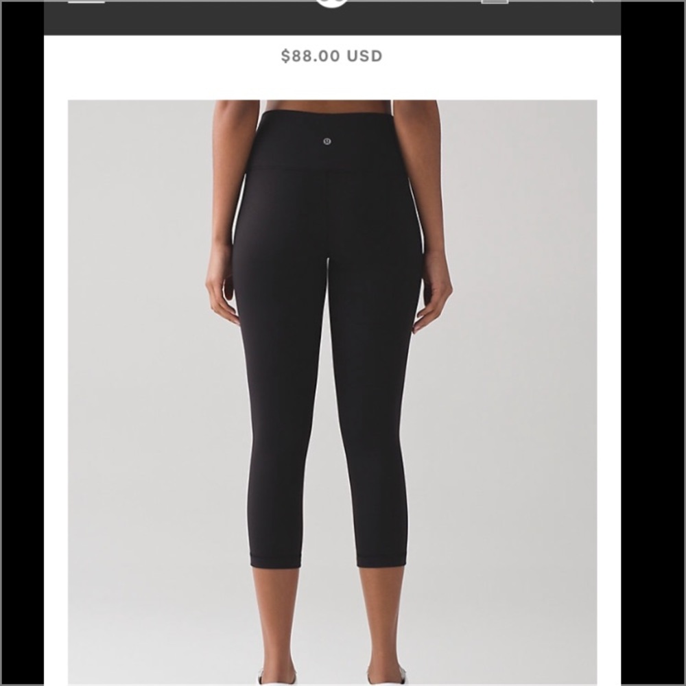 Lululemon Wunder High Rise Crops