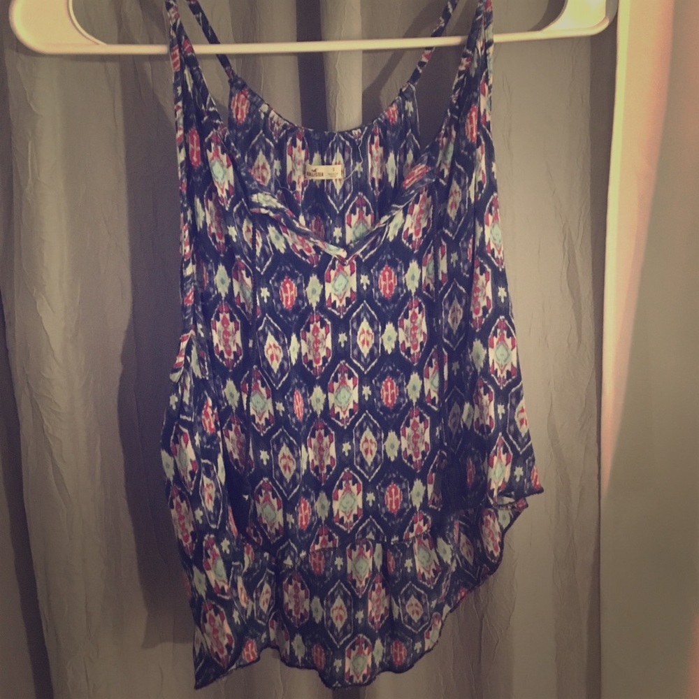hollister tribal patterned top