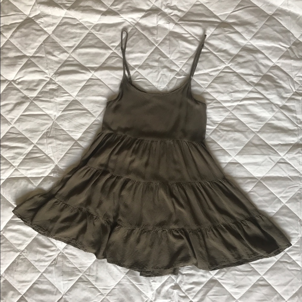 Brown babydoll dress