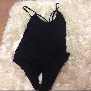 Black body suit worn once