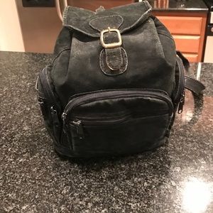 Black back pack purse
