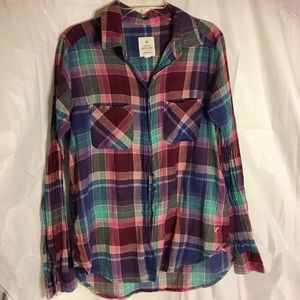 🦋American Eagle button up flannel shirt🦋