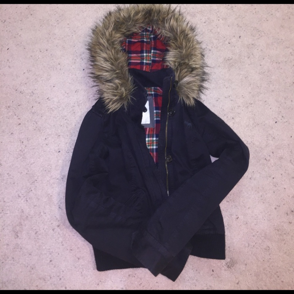 Abercrombie & Fitch winter jacket with fur hood