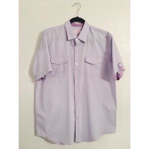 Michael Brandon Purple Button Down