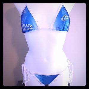 Blue Bud Light Bikini - Never worn!