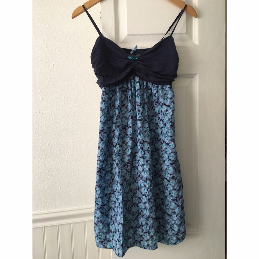 Blue and white sleepwear dress from anthropologie