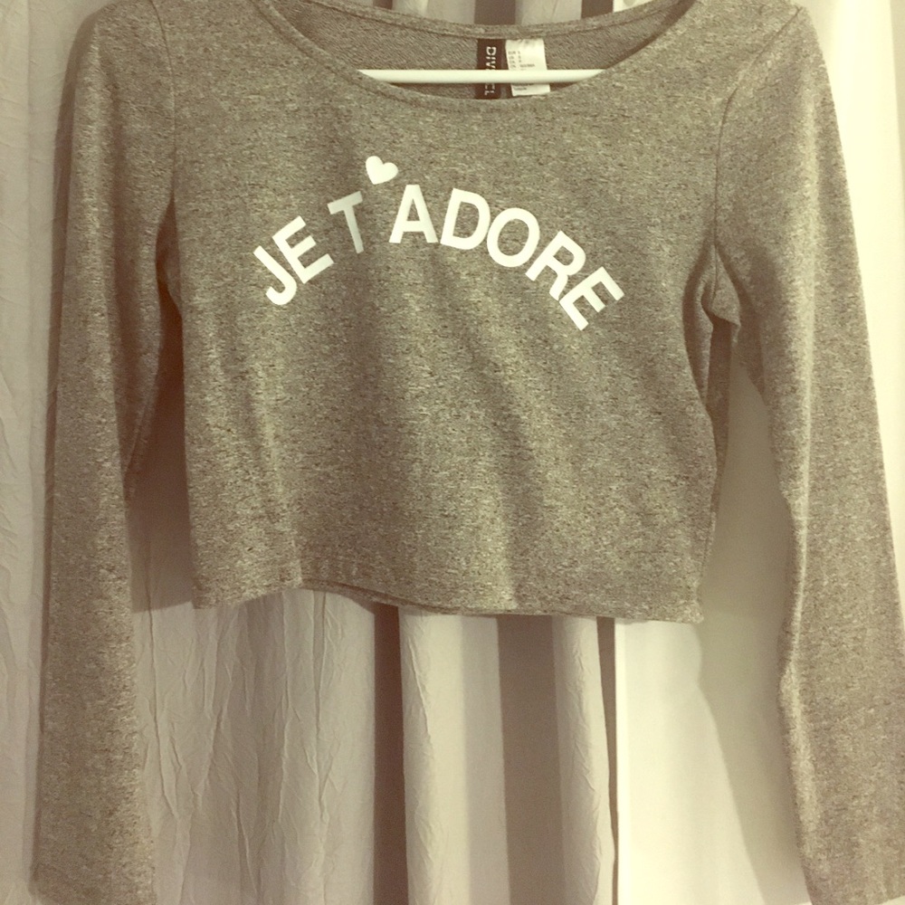 H&M Long-Sleeved Crop Top