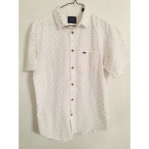 Men's Globe Short Sleeve Button Down