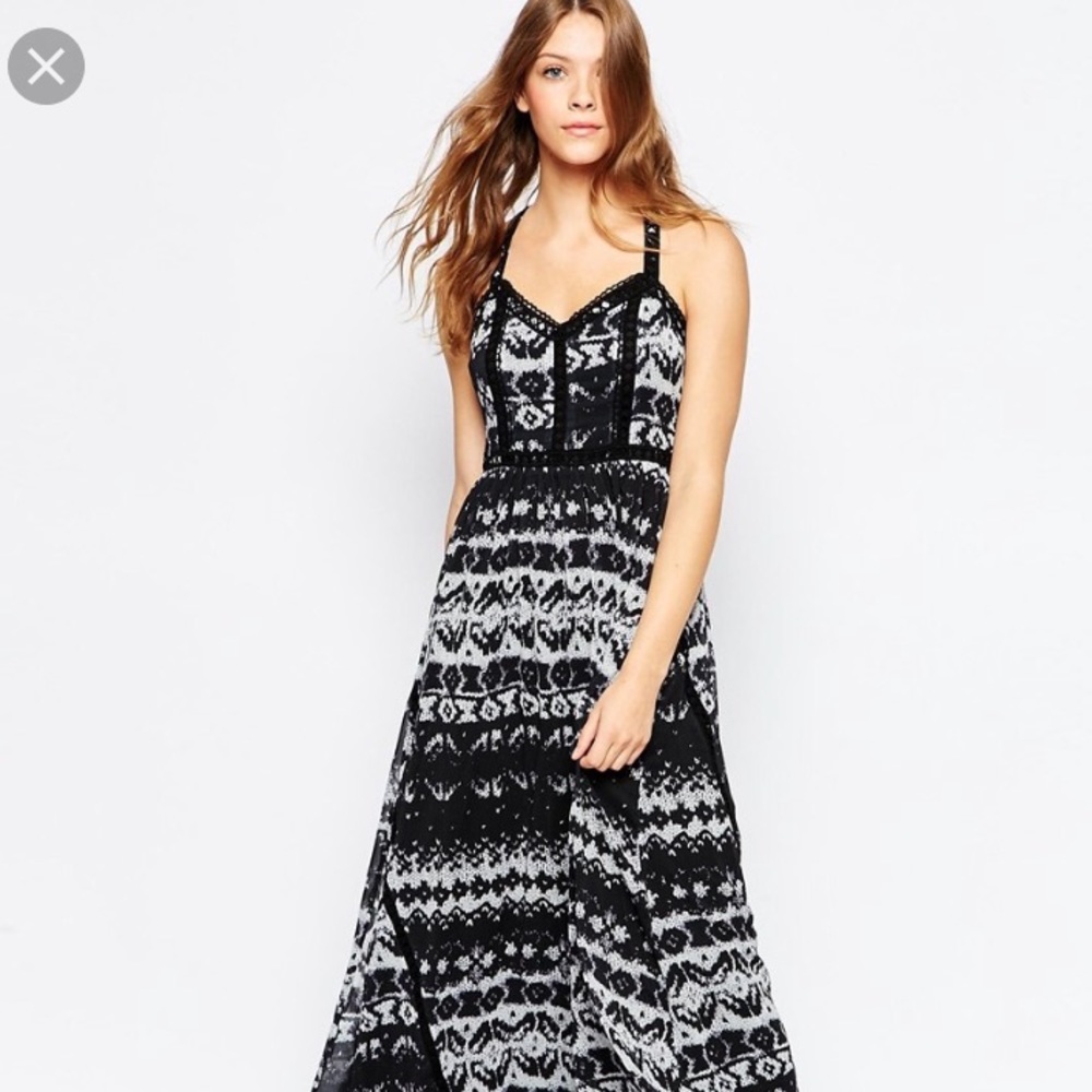 Asos x Greylin Silverlake Geo Print Maxi Dress