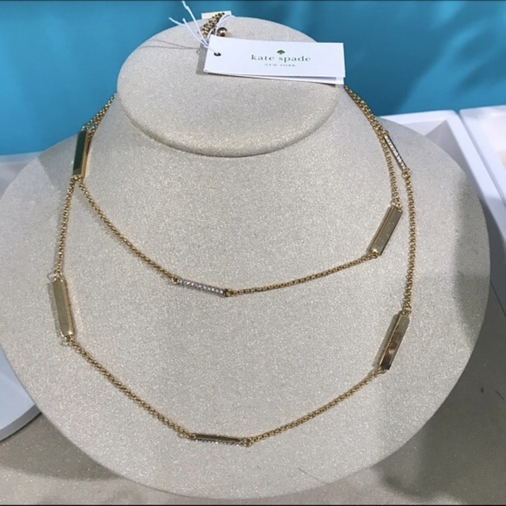 Kate Spade Raising the Bar Gold Necklace