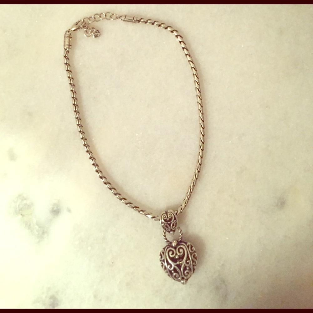 Price Reduced! Brighton Silver Heart Necklace