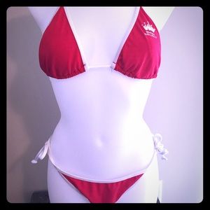 Red Budweiser Bikini - Never worn!