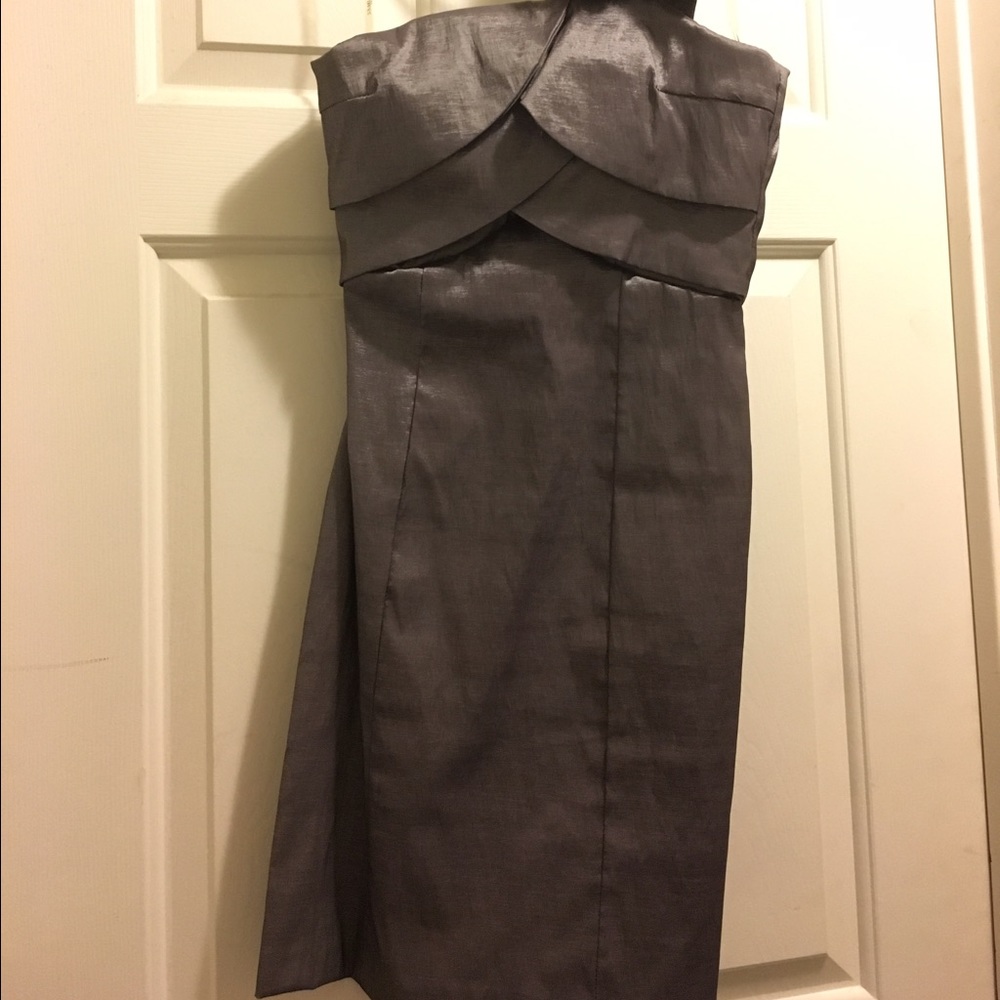 Silver/Grey one shoulder dress