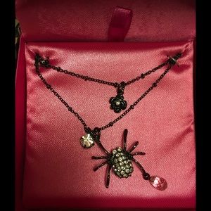NWT Betsey Johnson 2 strand Spider Necklace 🕷