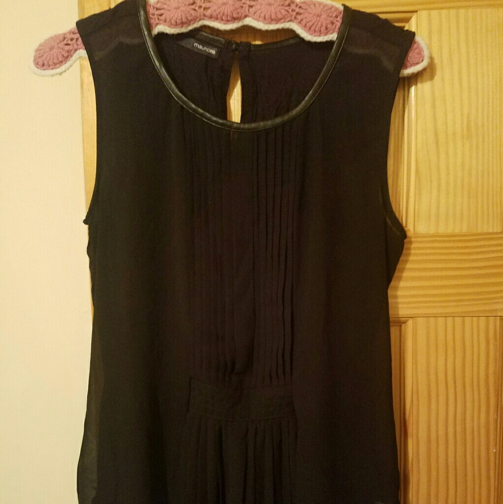 Black sheer top