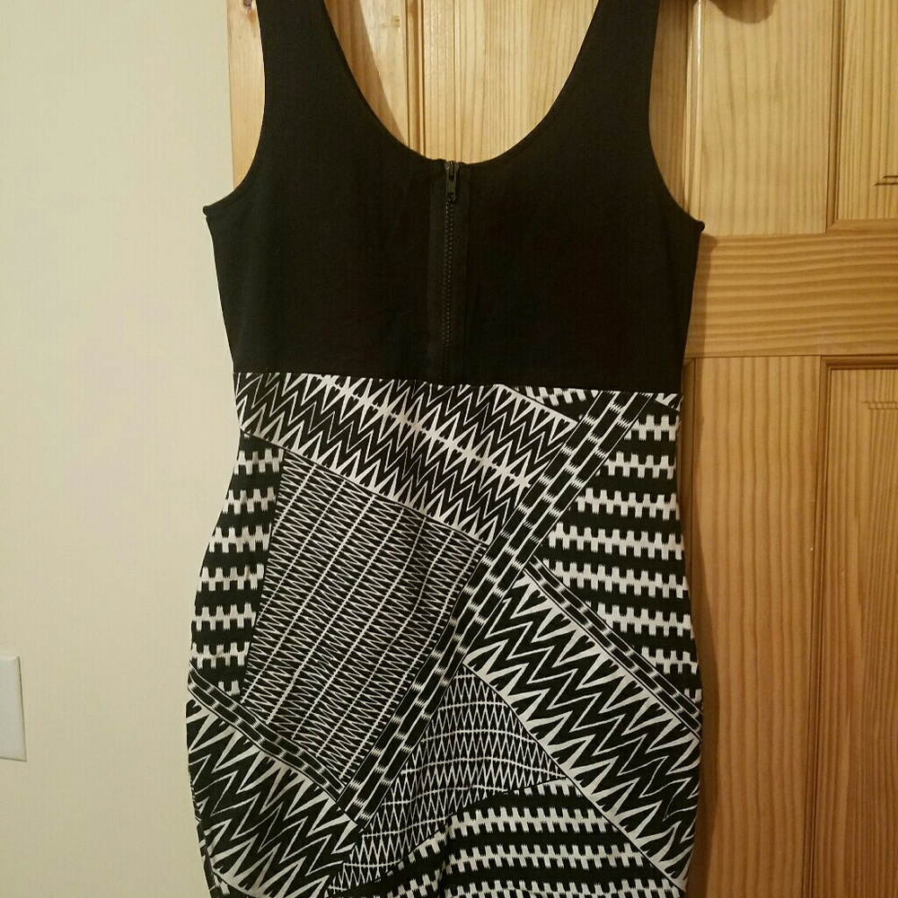 Black and white dress