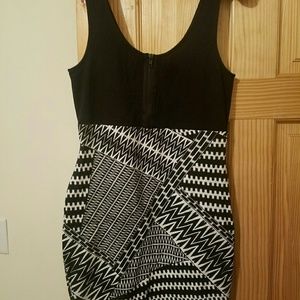 Black and white dress