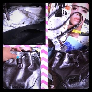 Coach Metallic Bucket Crossbody