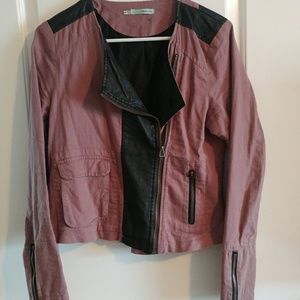 Dusty purple moto jacket