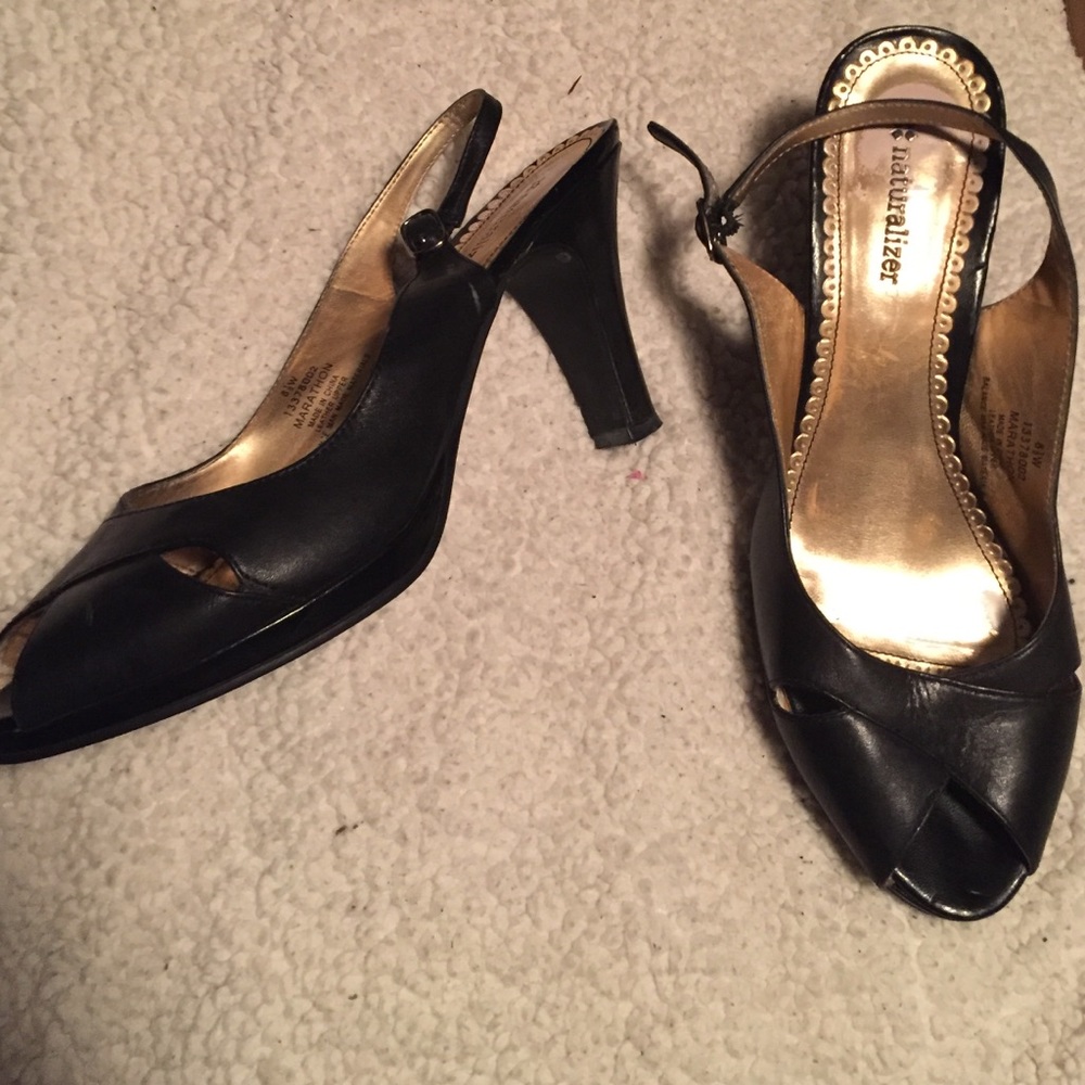 Leather heels