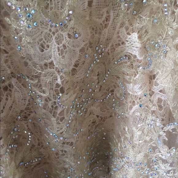 Champagne and Gold Panoply Pageant Gown - Picture 5 of 5