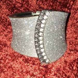 Sparkling Silver Cuff Bracelet