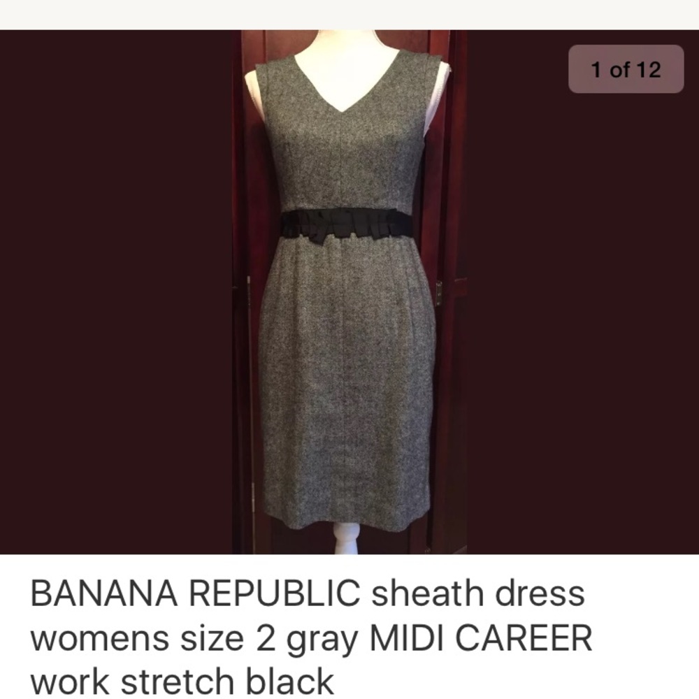 Banana republic women's career dress sz 2 stretch