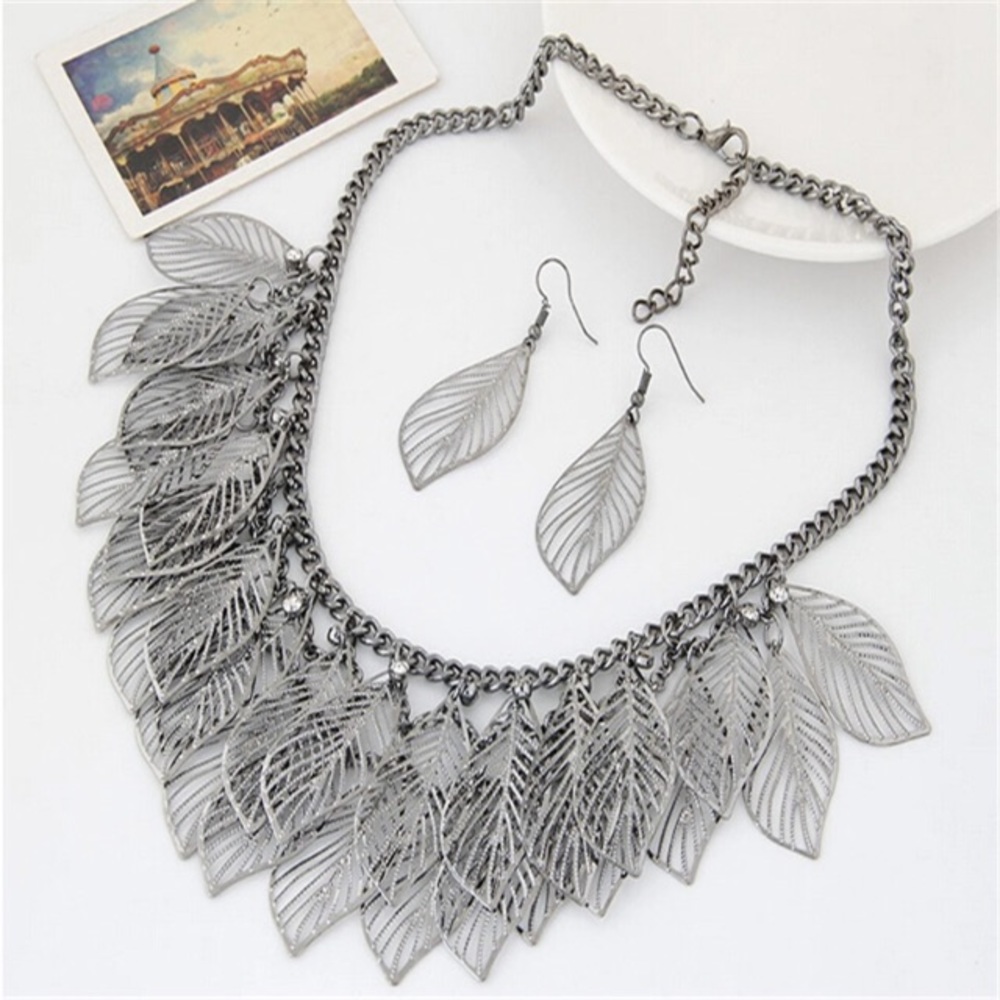 🆕 Bohemian Silver Necklace & Earrings Sets!!!🎁💌