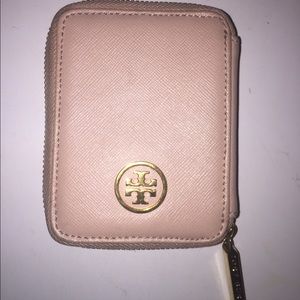 Tory Burch Pale Pink Leather Card Case! Never Used
