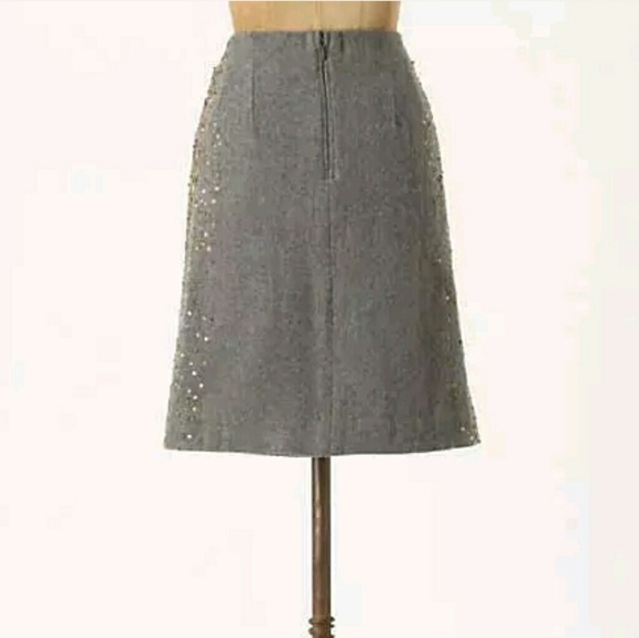 Anthropologie MOULINETTE SOEURS wool pencil skirt - Picture 2 of 10