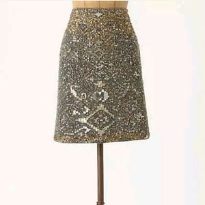 Anthropologie MOULINETTE SOEURS wool pencil skirt