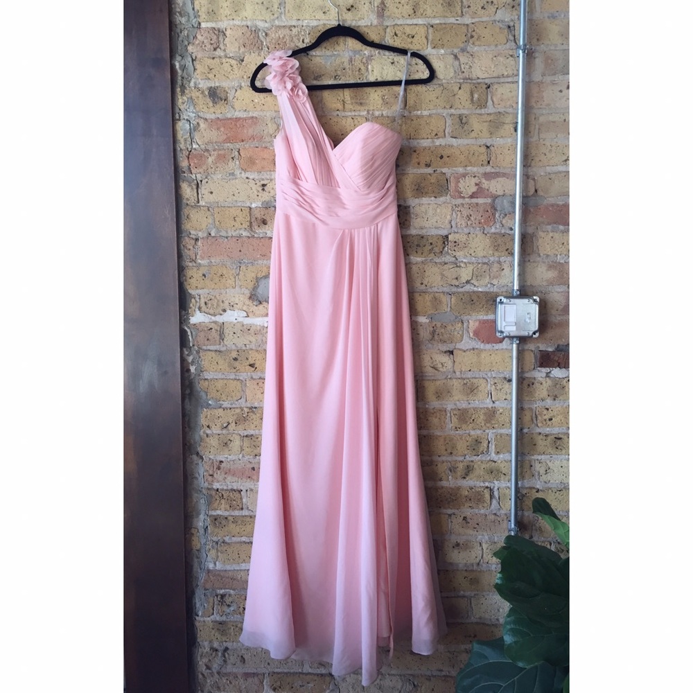 Wtoo Watters 802 bridesmaids one shoulder dress