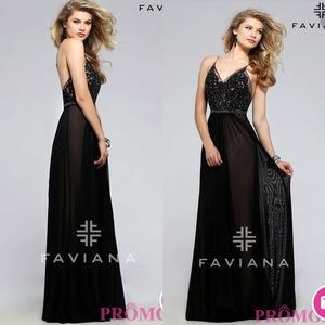 Faviana Black Prom Dress