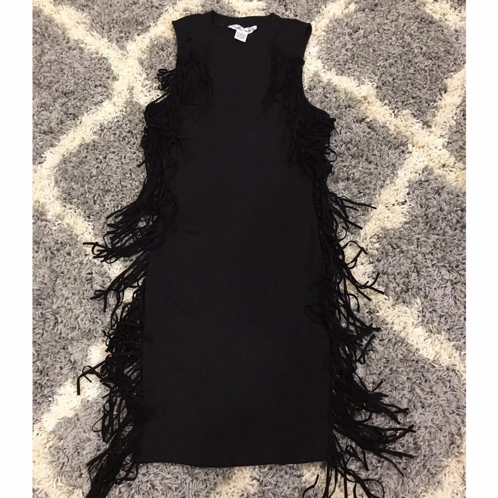 Sans Souci bodycon  fringe dress