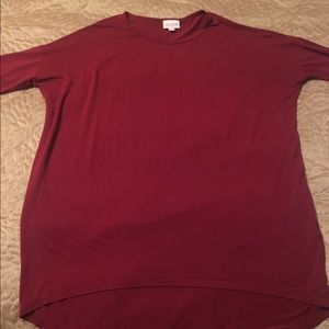 Scarlet red LulaRoe Irma XXS