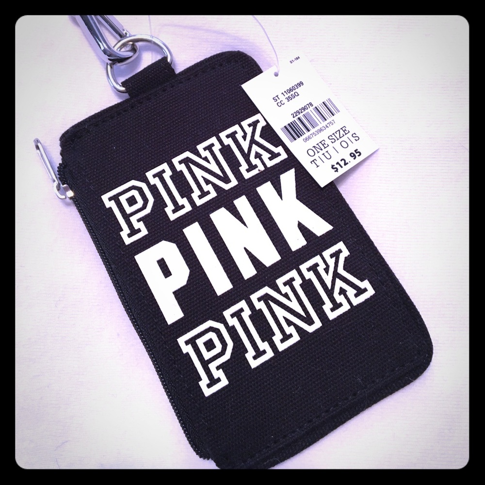 HP🎉3/10🎉🍍NWT VS PINK Lanyard & ID/Card Holder🍍