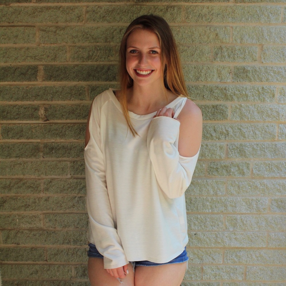 Cold shoulder top