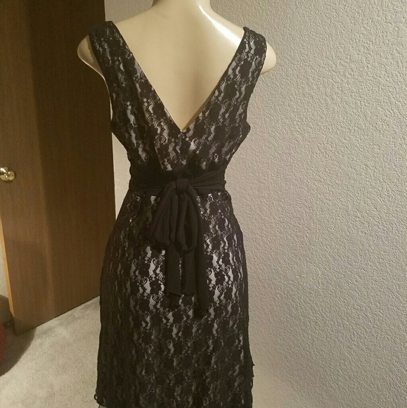 Studio Y Black and white lace cocktail dress - Picture 2 of 3