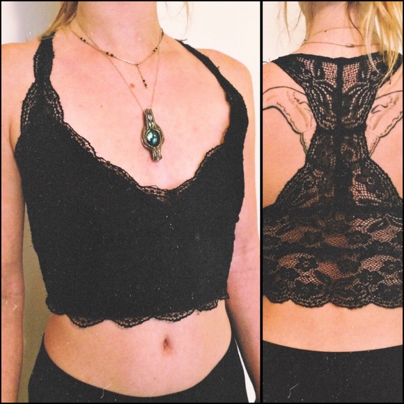 Free People Other - Black Lace Bralette