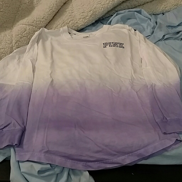 PINK Victoria's Secret Tops - Pink ombre long sleeve