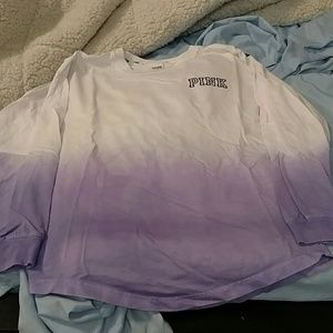 Pink ombre long sleeve