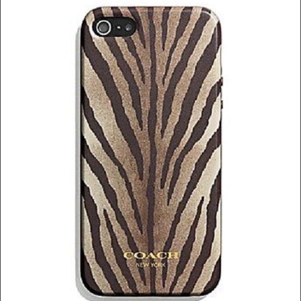coach iphone 5 brown multi
