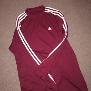 *SOLD* Maroon Adidas ATS Dry long sleeved shirt