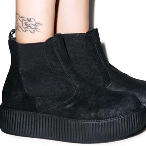 TUK suede Creeper boots