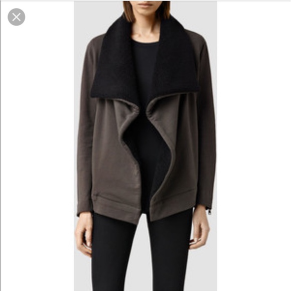 ❤️HP❤️NWT ALL SAINTS Sherpa Jacket Coat - Picture 2 of 6