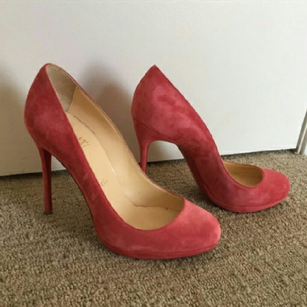Suede heels