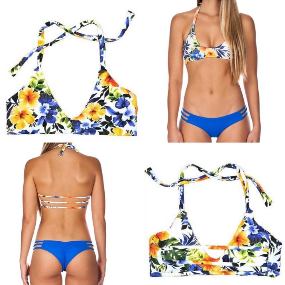 Midori Croatia Floral Garden Bikini Top