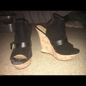 6" Black Wedges